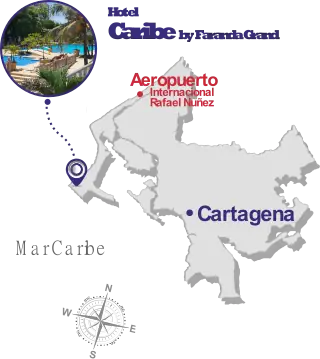 Mapa Ubicación del hotel amazon