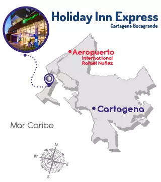 Mapa Ubicación del hotel amazon