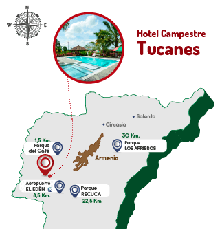 Mapa Ubicación del hotel amazon