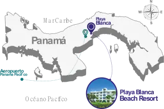 Mapa Ubicación del hotel rainforest