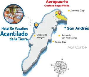 Mapa Ubicación del hotel amazon