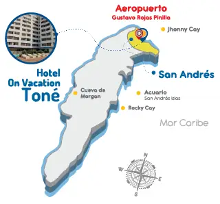 Mapa Ubicación del hotel amazon