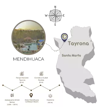 Mapa Ubicación del hotel amazon